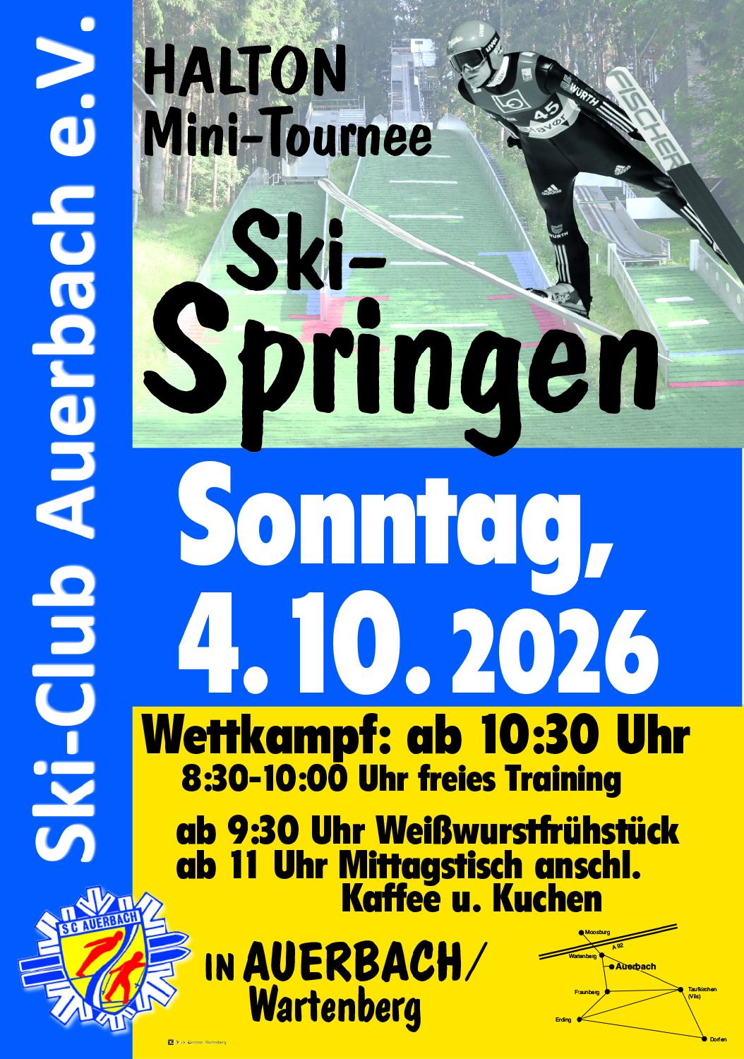 Mattenskispringen in Auerbach